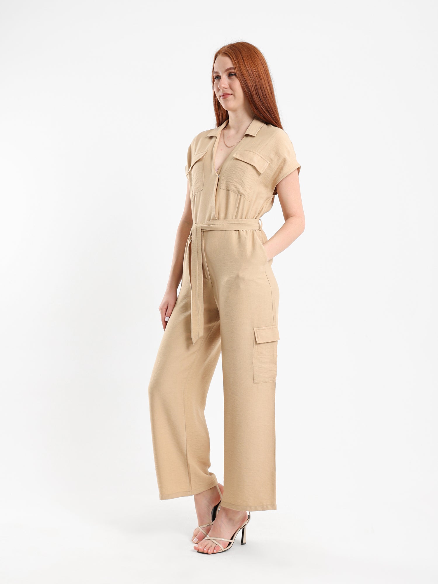 Solid Casual Jumpsuit