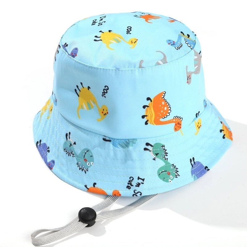 Children Unisex Cartoon Style Cute Minimalist Cartoon Printing Bucket Hat