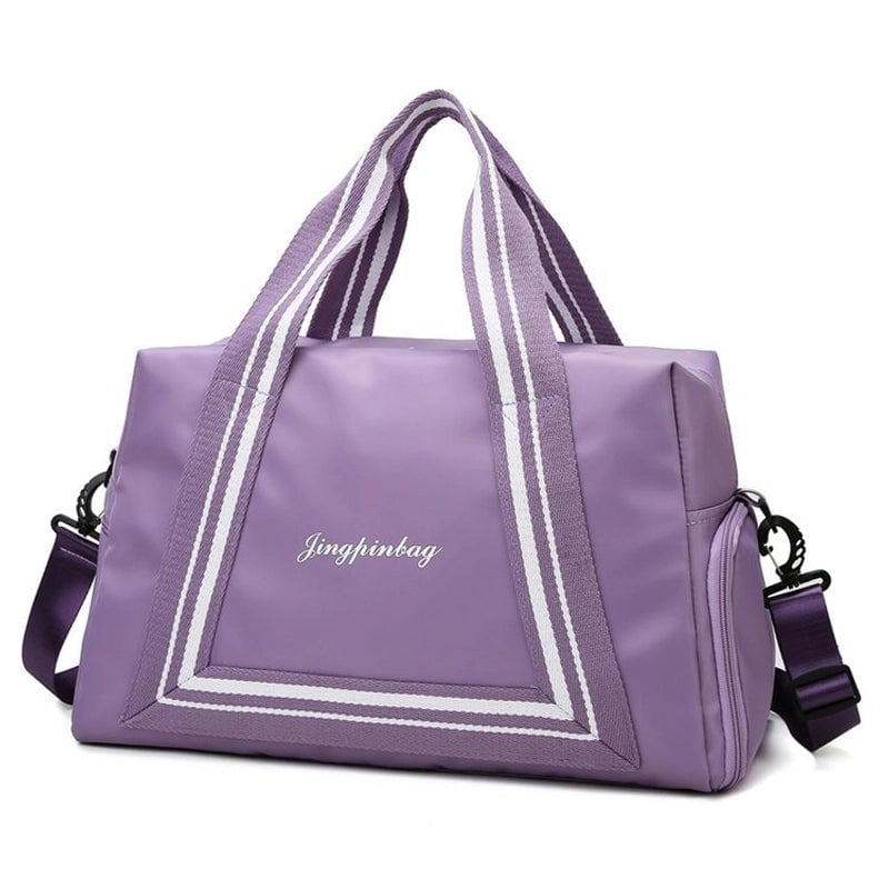 Large Capacity Wet And Dry Separation Yoga Fitness Bag Printed Logo Short Trip Luggage Bag New Travel Bag