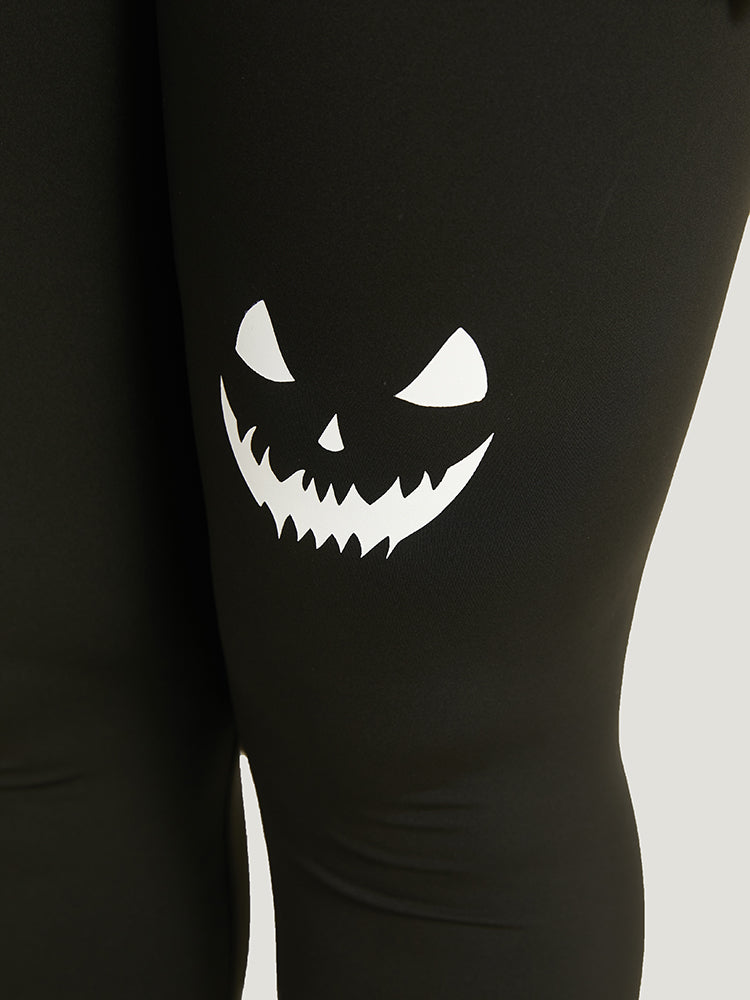 High Rise Halloween Print Leggings