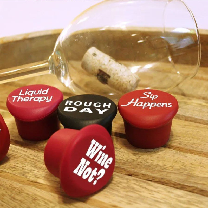 Funny Wine Stoppers (5 PCS)