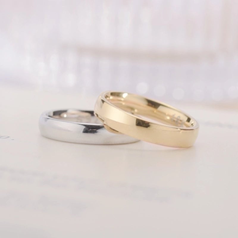U Shape Titanium Steel 18K Gold Plated Plating
