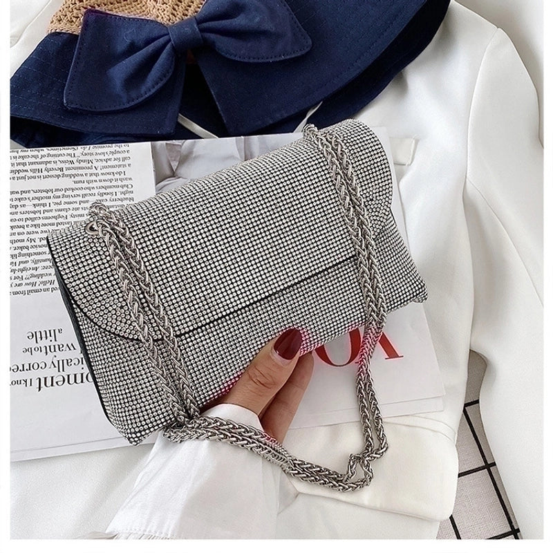 Women's Mini Autumn Rhinestone Fashion Shoulder Bag
