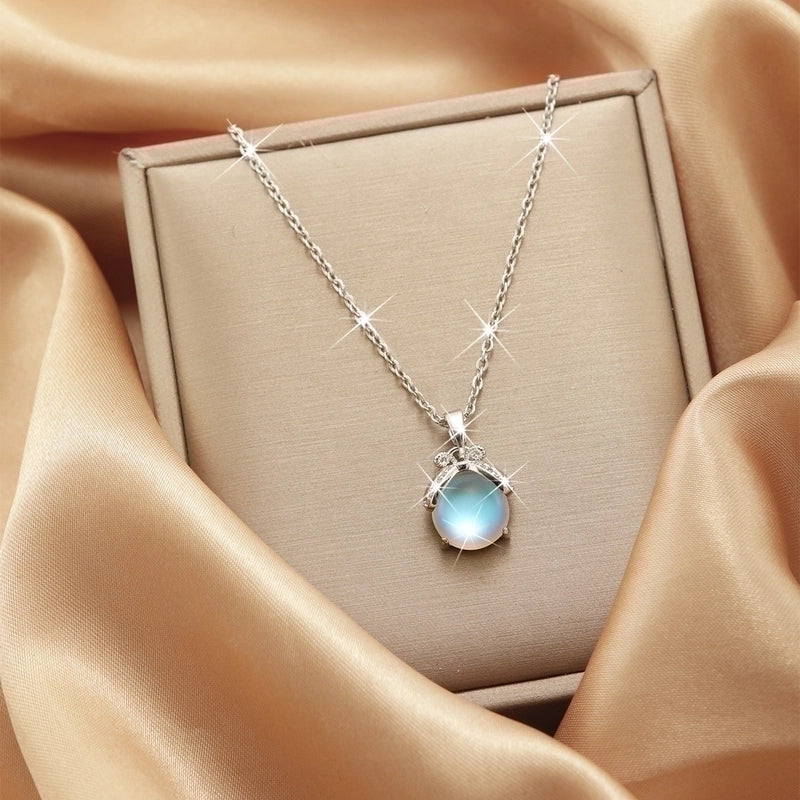 Titanium Steel Vintage Style Tassel Plating Doll Constellation Crown Pendant Necklace