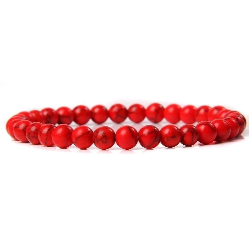 Fashion Marble Agate Beaded Bracelets 1 Piece