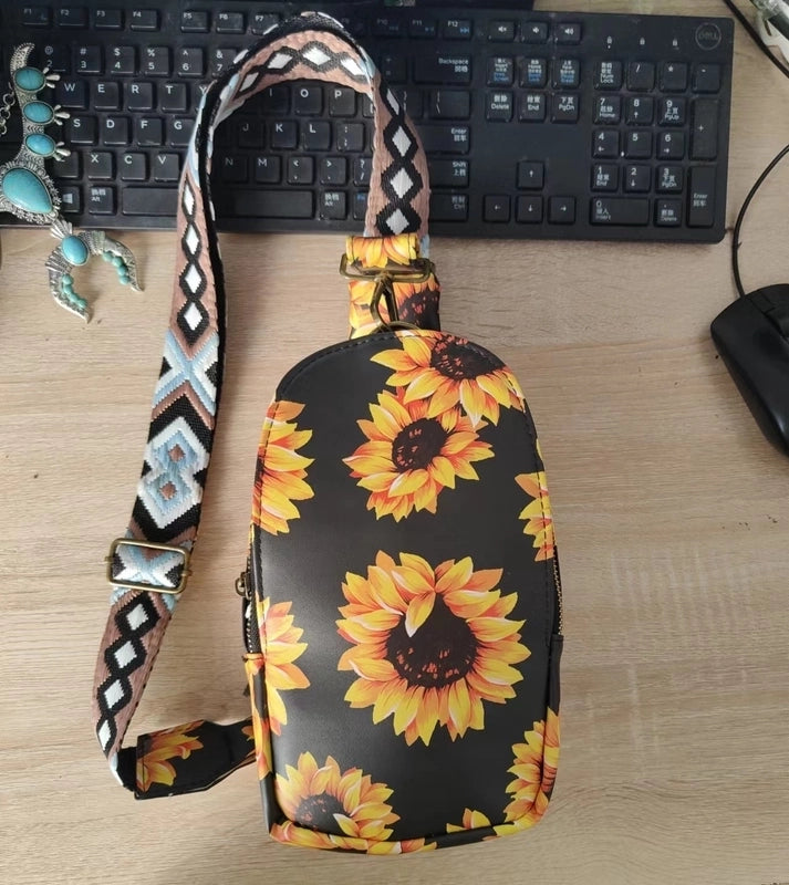 Women's Fashion Color Block Plaid Pu Leather Waist Bags