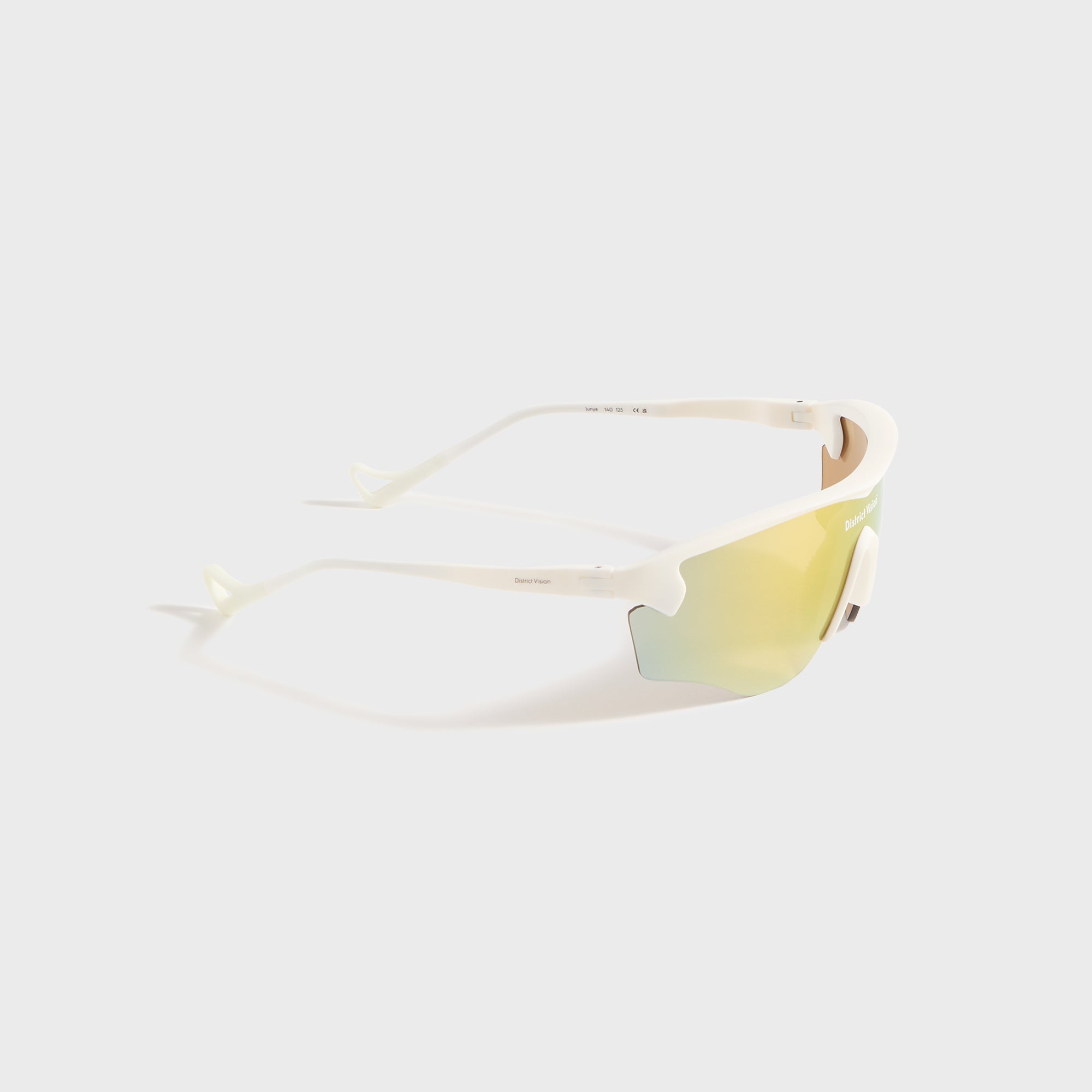 District Vision Junya Racer - White / D+ Amber Mirror