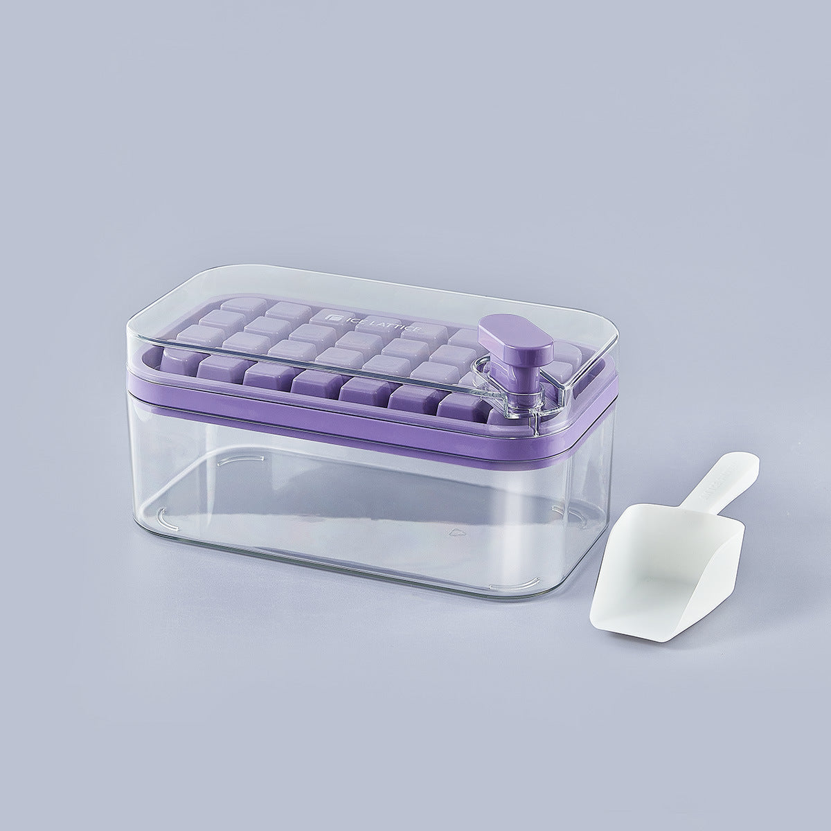 Food Grade Button Type Ice Mold and Ice Storage Box(Comes with an ice shovel)