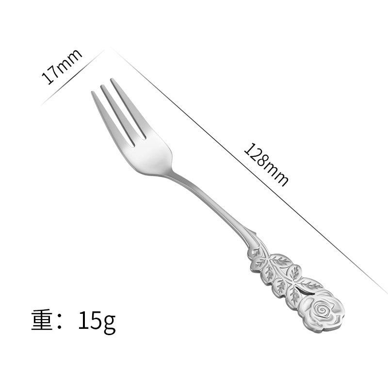 Casual Elegant Glam Flower Stainless Steel Spoon 1 Piece