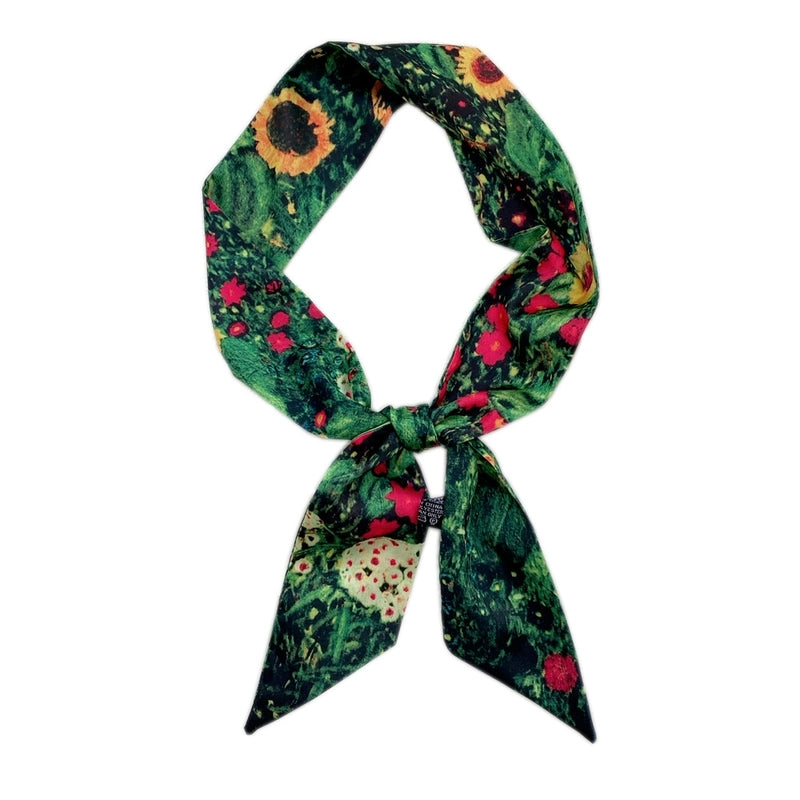 Women's Sweet Oil Painting Polyester Silk Scarves