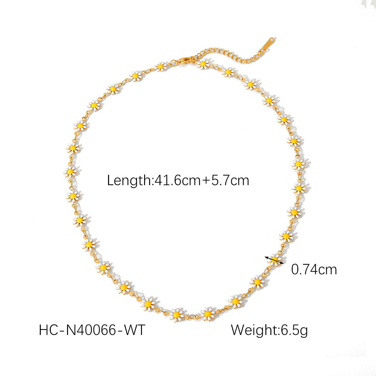 Phoenix Tide Stainless Steel Oil Drop Cherry Necklace Female Niche Design Versatile Clavicle Chain Titanium Steel Fruit Necklace
