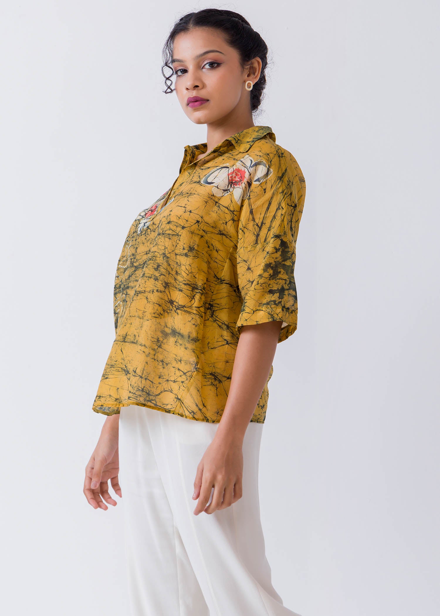 Batik Floral Blouse