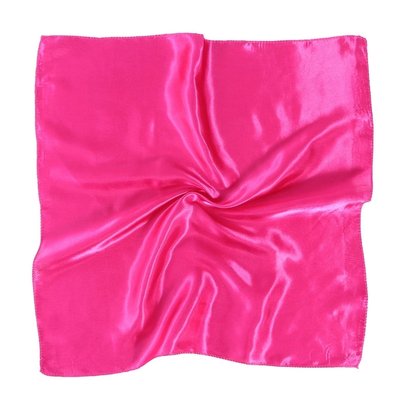 Women's Minimalist Solid Color Polyester Silk Scarf