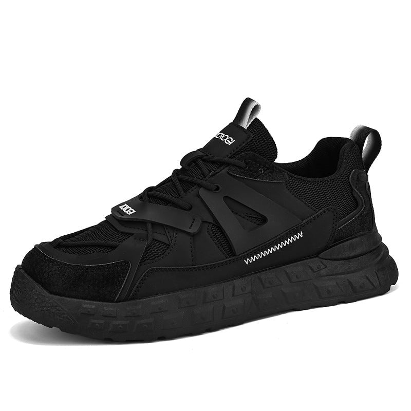 Men's Trendy Solid Color Thick-soled Heightening Shoes