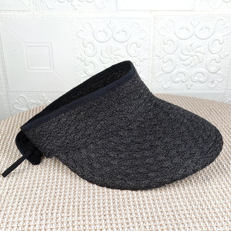 Women's Casual Solid Color Big Eaves Sun Hat