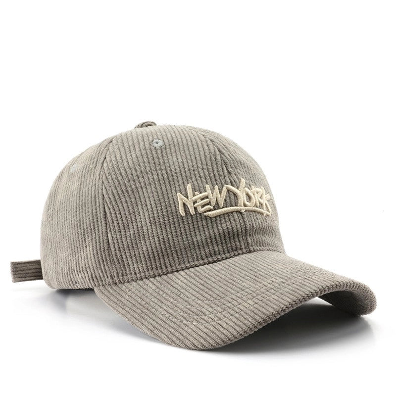 Unisex Vintage Style Minimalist Letter Embroidery Curved Eaves Baseball Cap