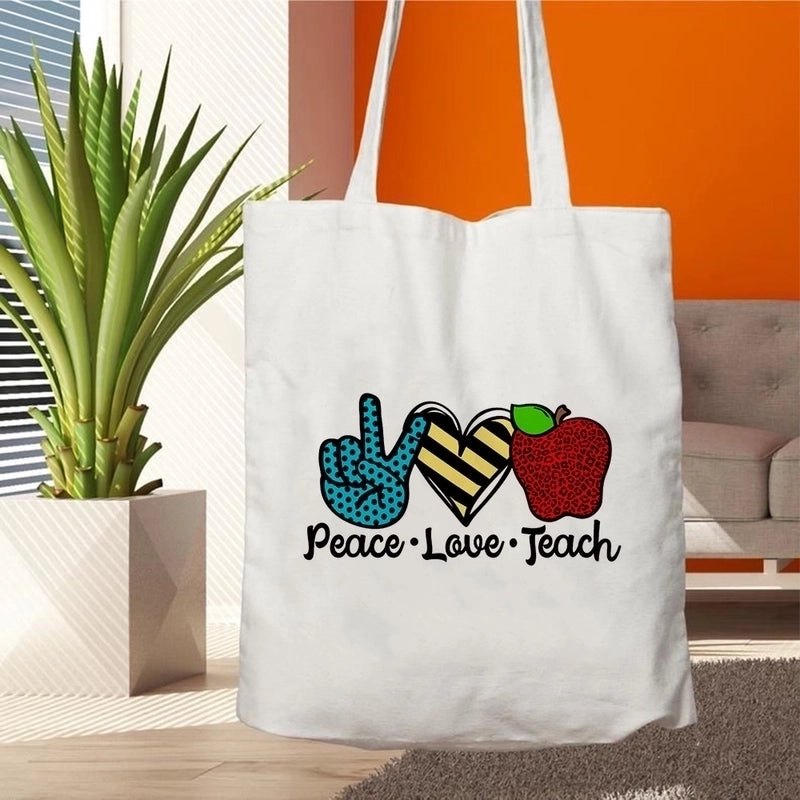 Women's Minimalist Letter Shopping Bags