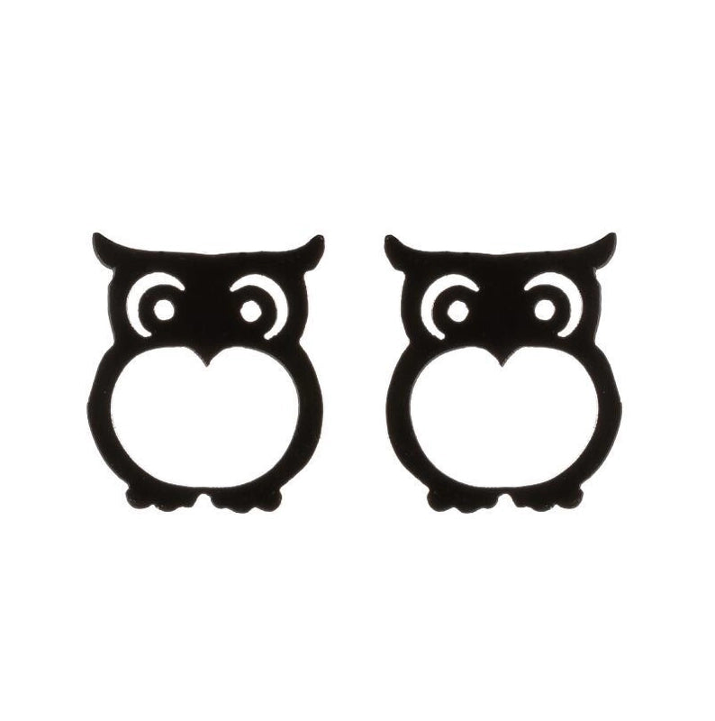 Minimalist Animal 304 Stainless Steel No Inlaid 18K Gold Plated Ear Studs