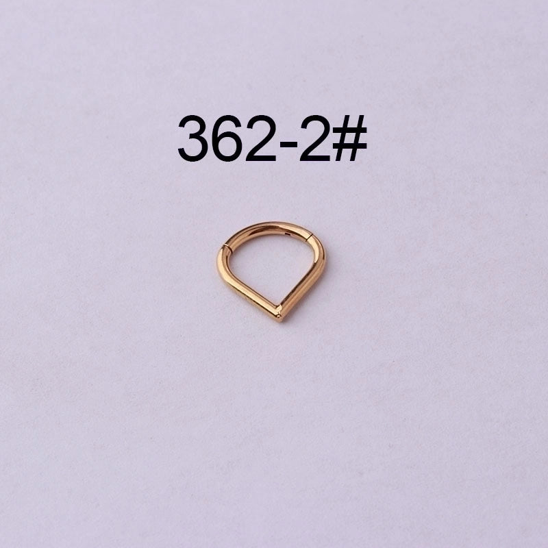 Nose Rings & Studs Fashion Water Droplets 316L Stainless Steel  Plating