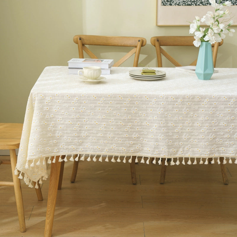 Sweet Color Block Cotton Tablecloths