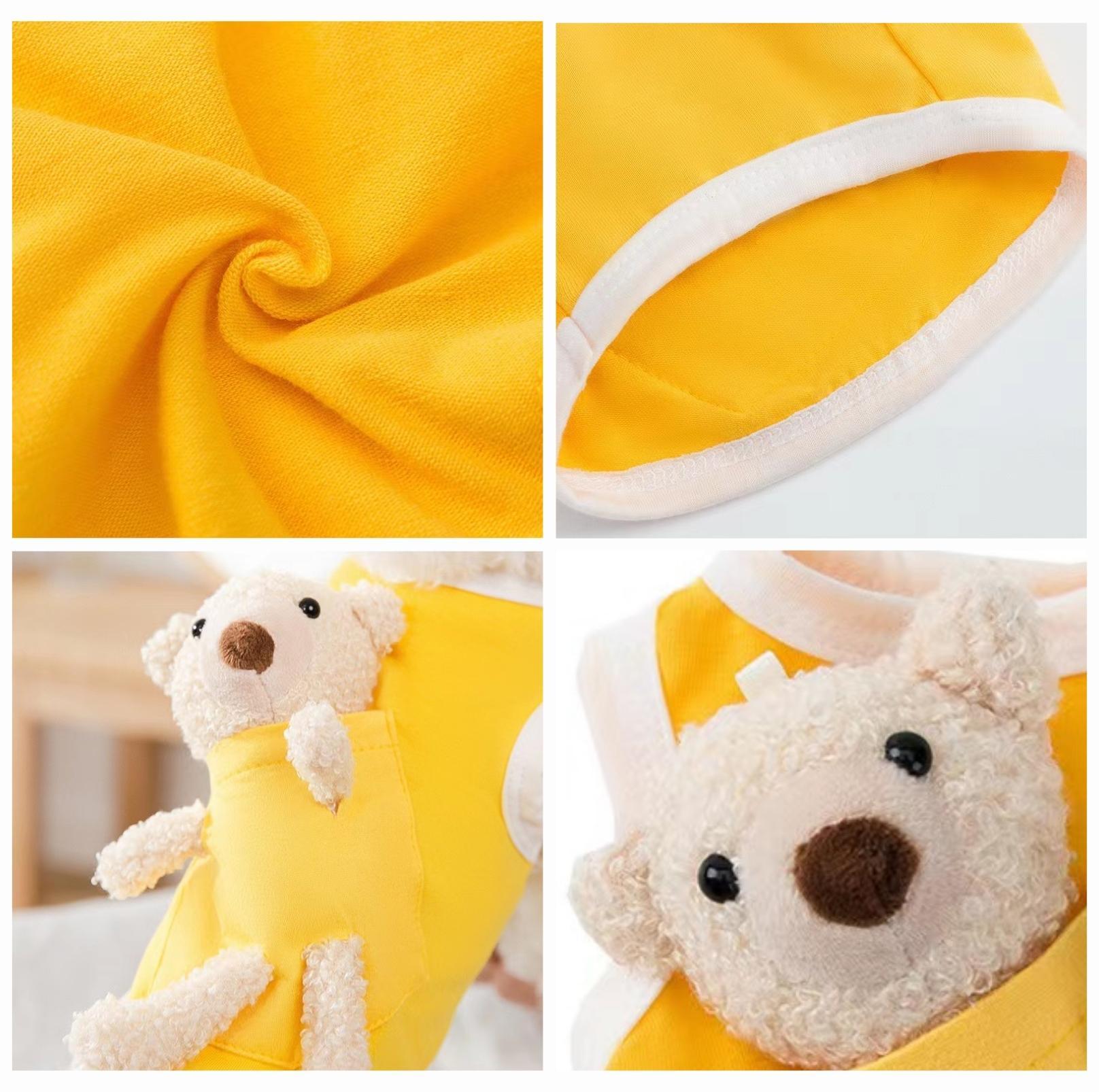 Cute Bear Doll Vest - Soft Costume for Cats & Dogs