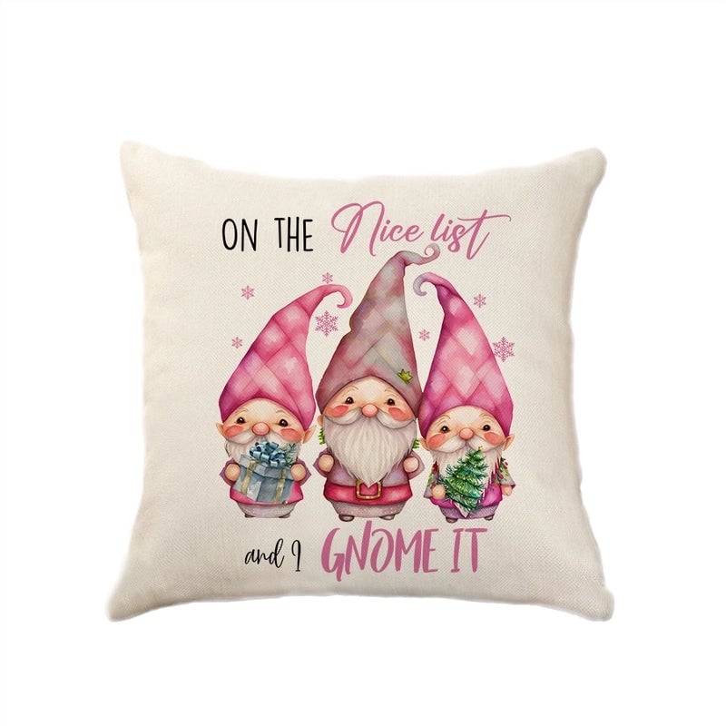 Christmas Vacation Letter Polyester Pillow Cases Couch & Sofa Decor