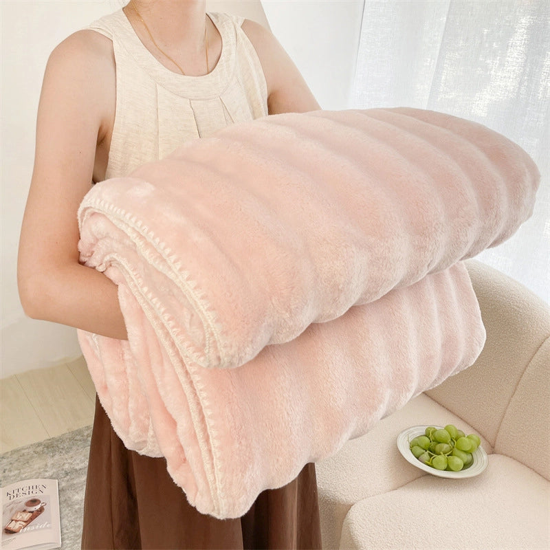 Casual Solid Color Polyester Blanket Couch & Sofa Decor