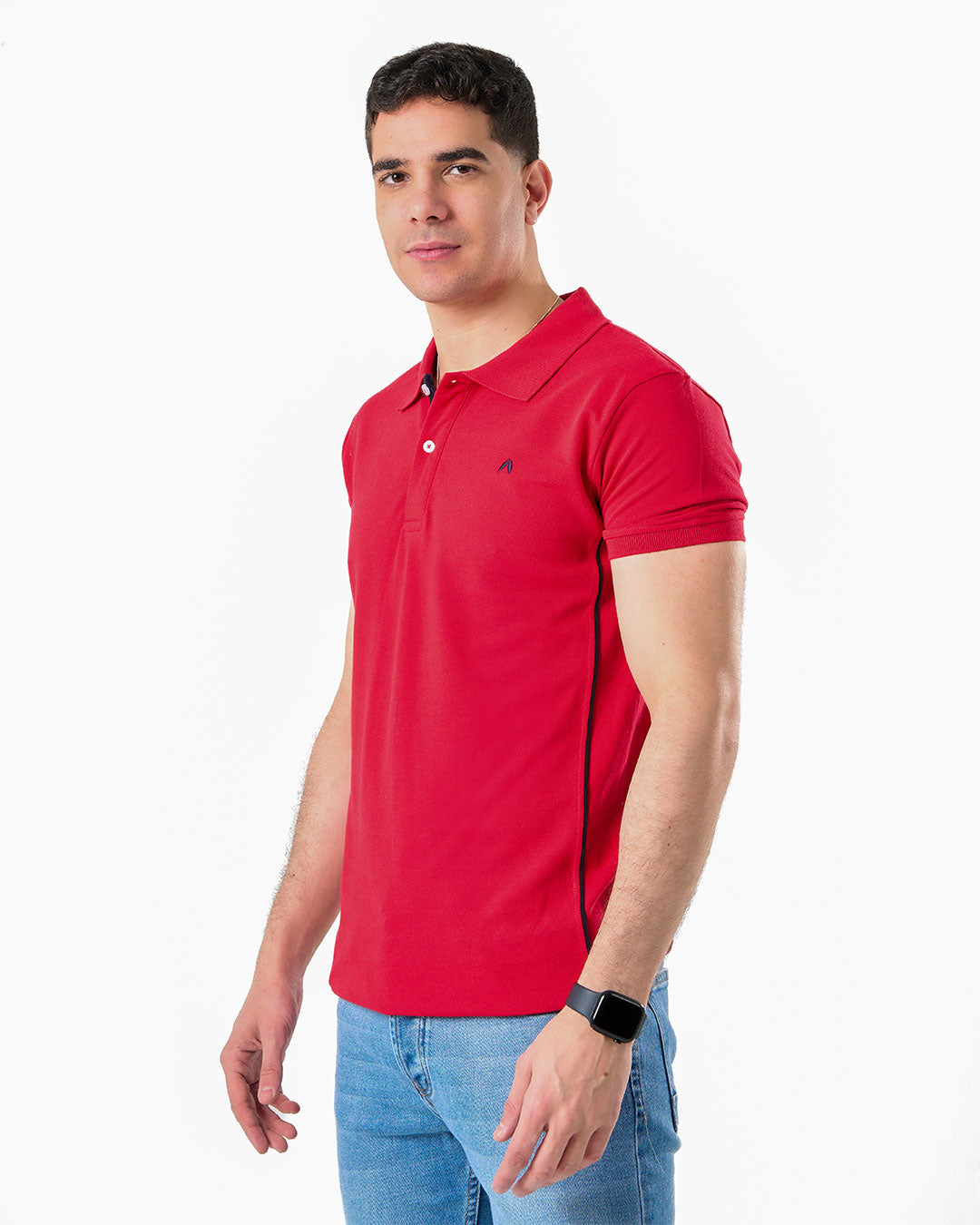 Men's Polo T-shirt with Side Lines