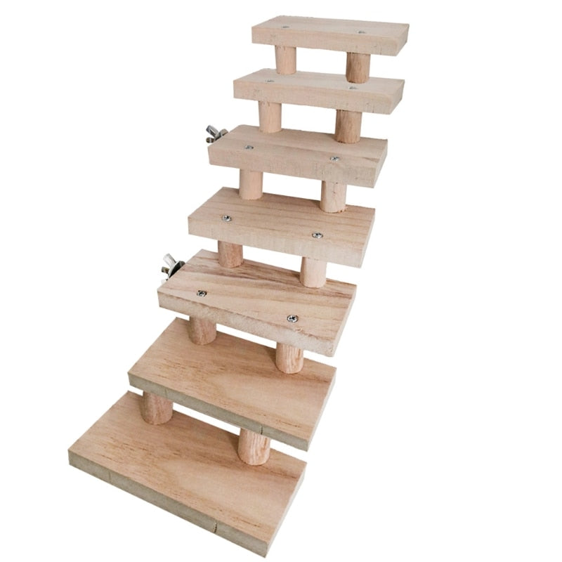 Wood Ladder For Pet Birds