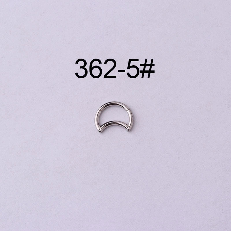 Nose Rings & Studs Fashion Water Droplets 316L Stainless Steel  Plating