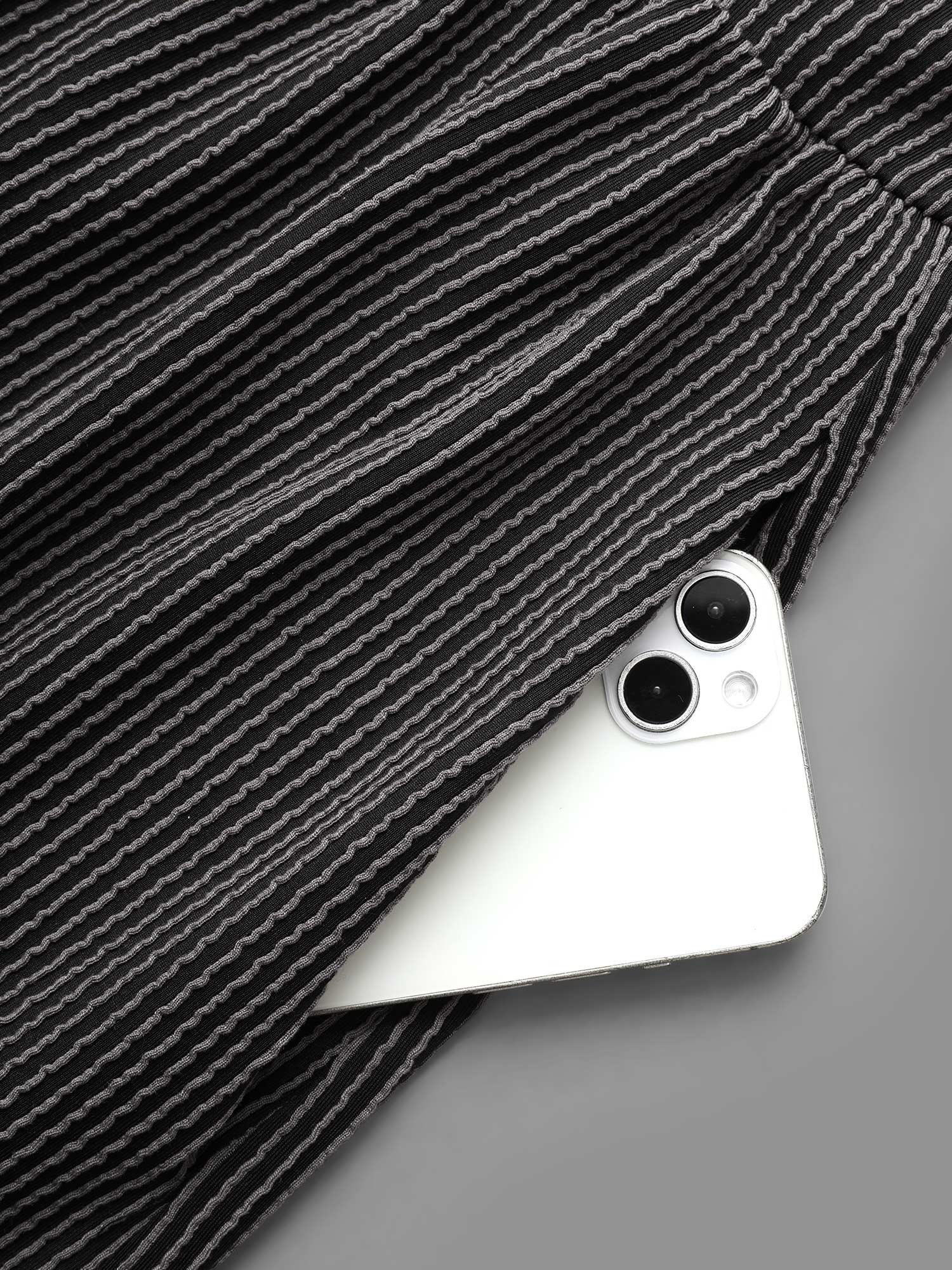 Texture Square Neck Midi Dress