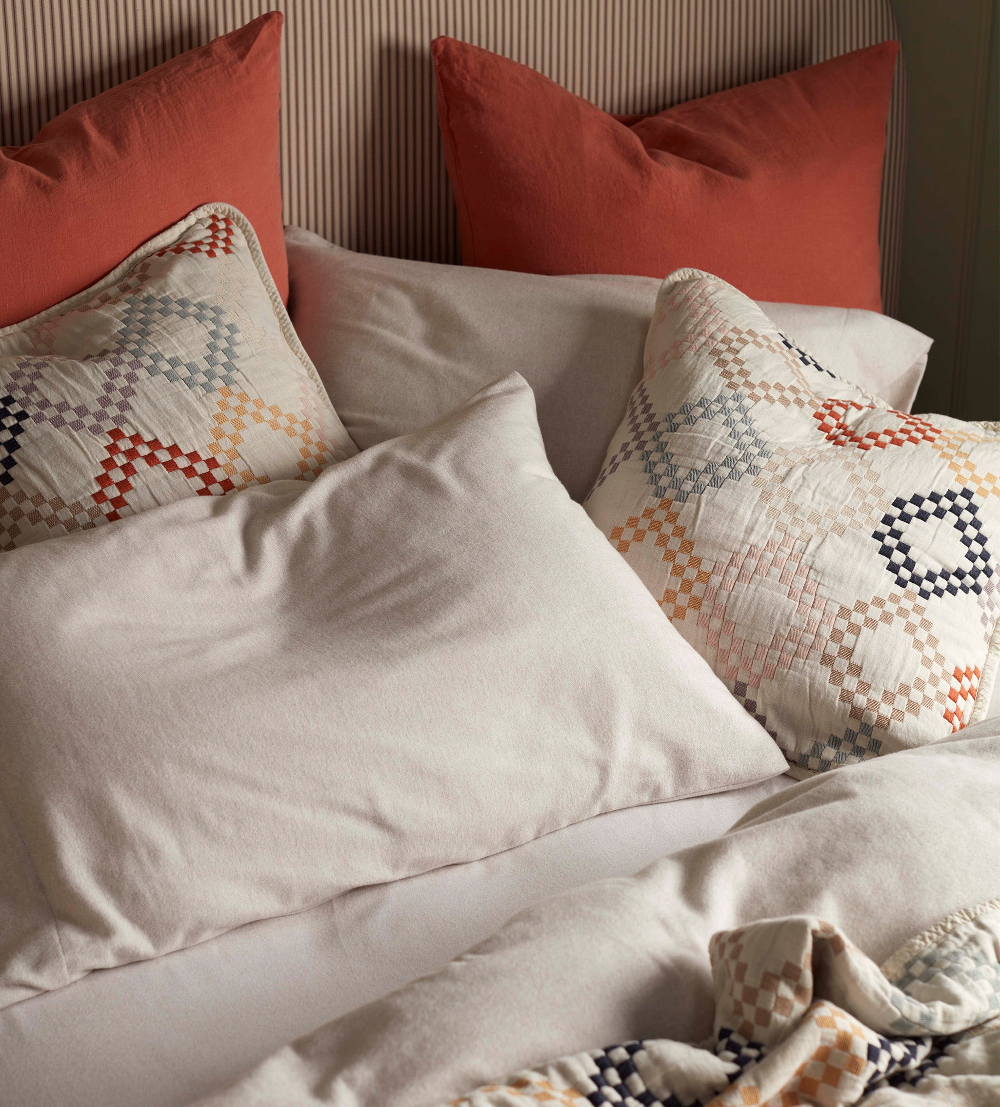Natural Henry Brushed 100% Cotton Pillowcase