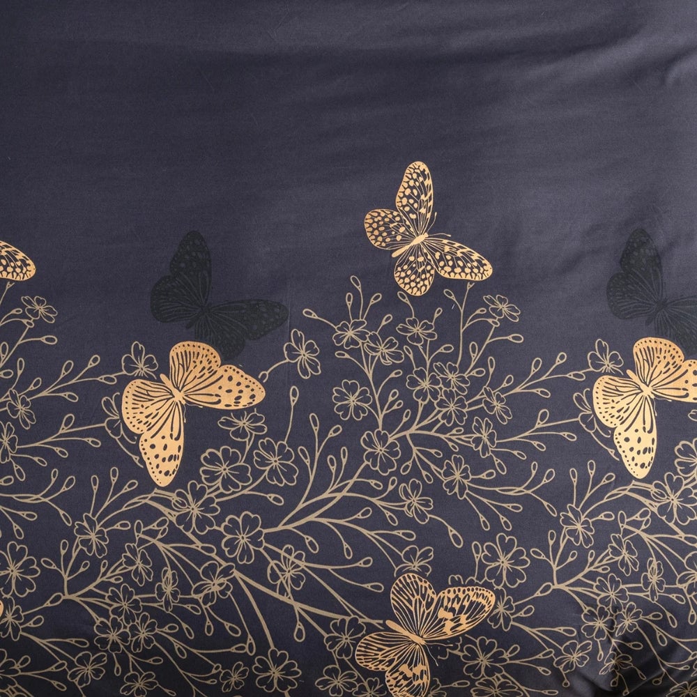 Midnight Butterfly Quilt Cover | 3pcs Set