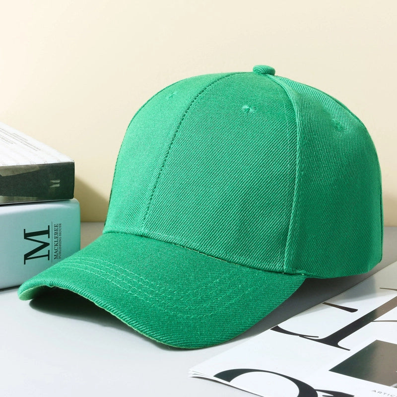 Hat Spring And Autumn New Solid Color Printable Logo Advertising Hat Sunscreen Cap Sports Baseball Cap Light Plate Cap