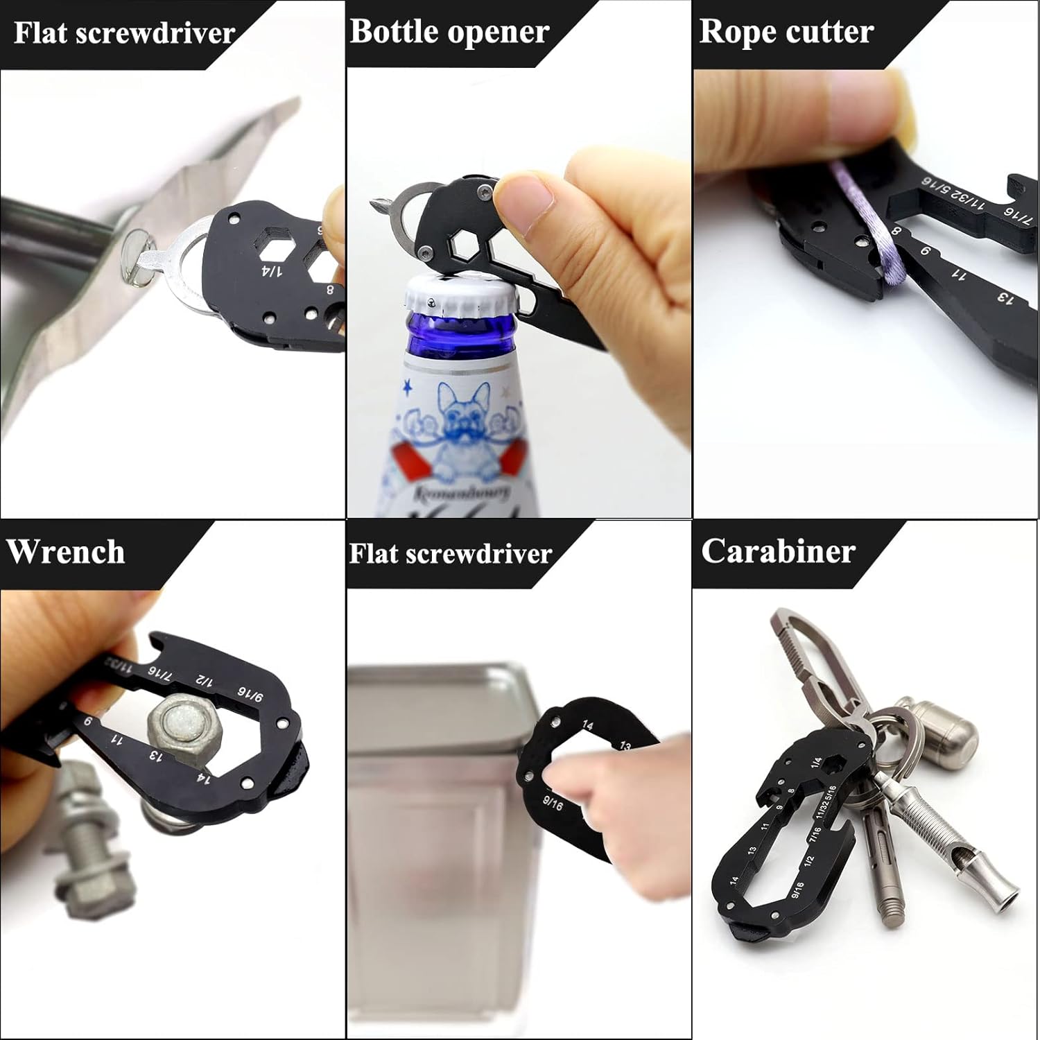 🛠️8 in 1 Multi-tool Keychain