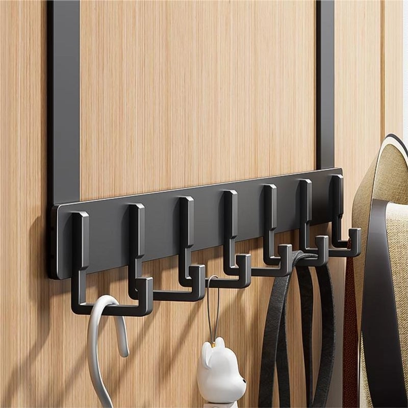 Hook Behind The Door Without Punching Hangers Clothes Storage Rack For Clothes Entry Door Upper Hanging Frame Wall Hanging Clothes Hook Door Back Type