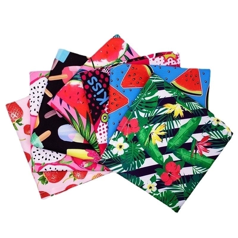 Pet Triangular Scarf Summer Fruit Series Dog Saliva Towel Large. Medium And Small Pets Bib Hot