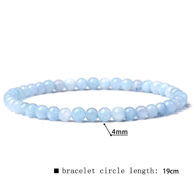 Minimalist Marble Natural Stone Beaded Bracelets