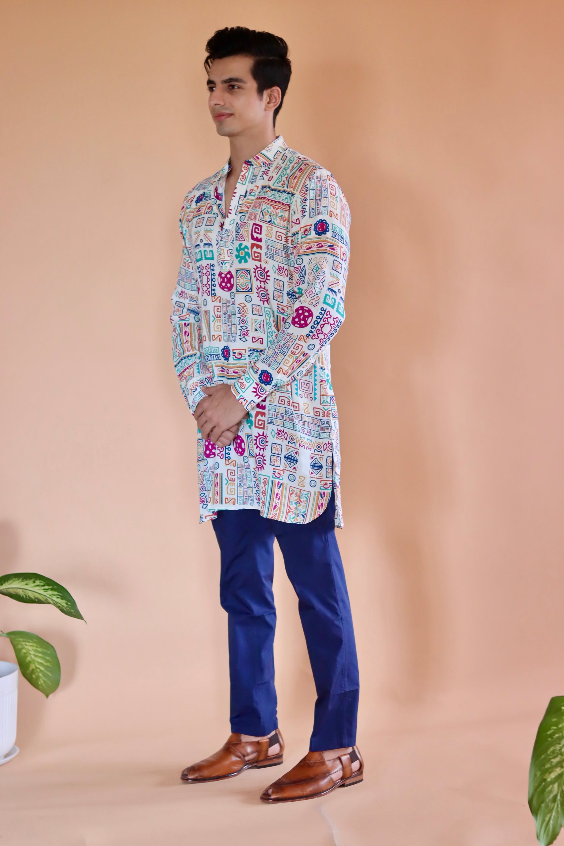 White Kai  Ganganagery Kurta