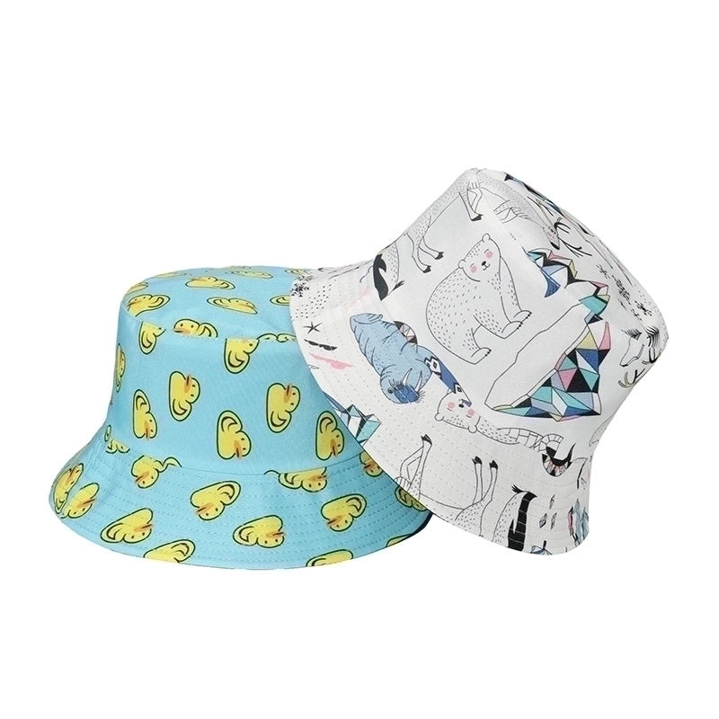 Women's Cute Duck Sewing Flat Eaves Bucket Hat