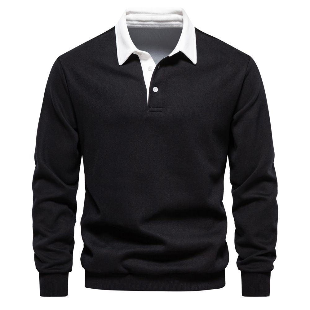 🔥Hot Sales - 49% OFF🎉Men's Casual Cotton Long Sleeve Lapel Sweatshirt