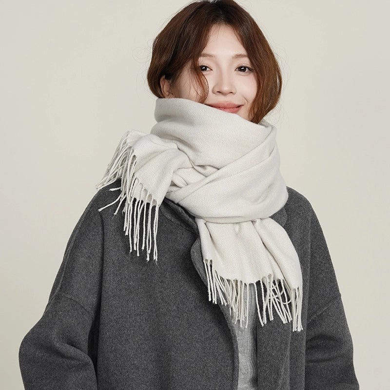 Women's Basic Solid Color Polyester Scarf