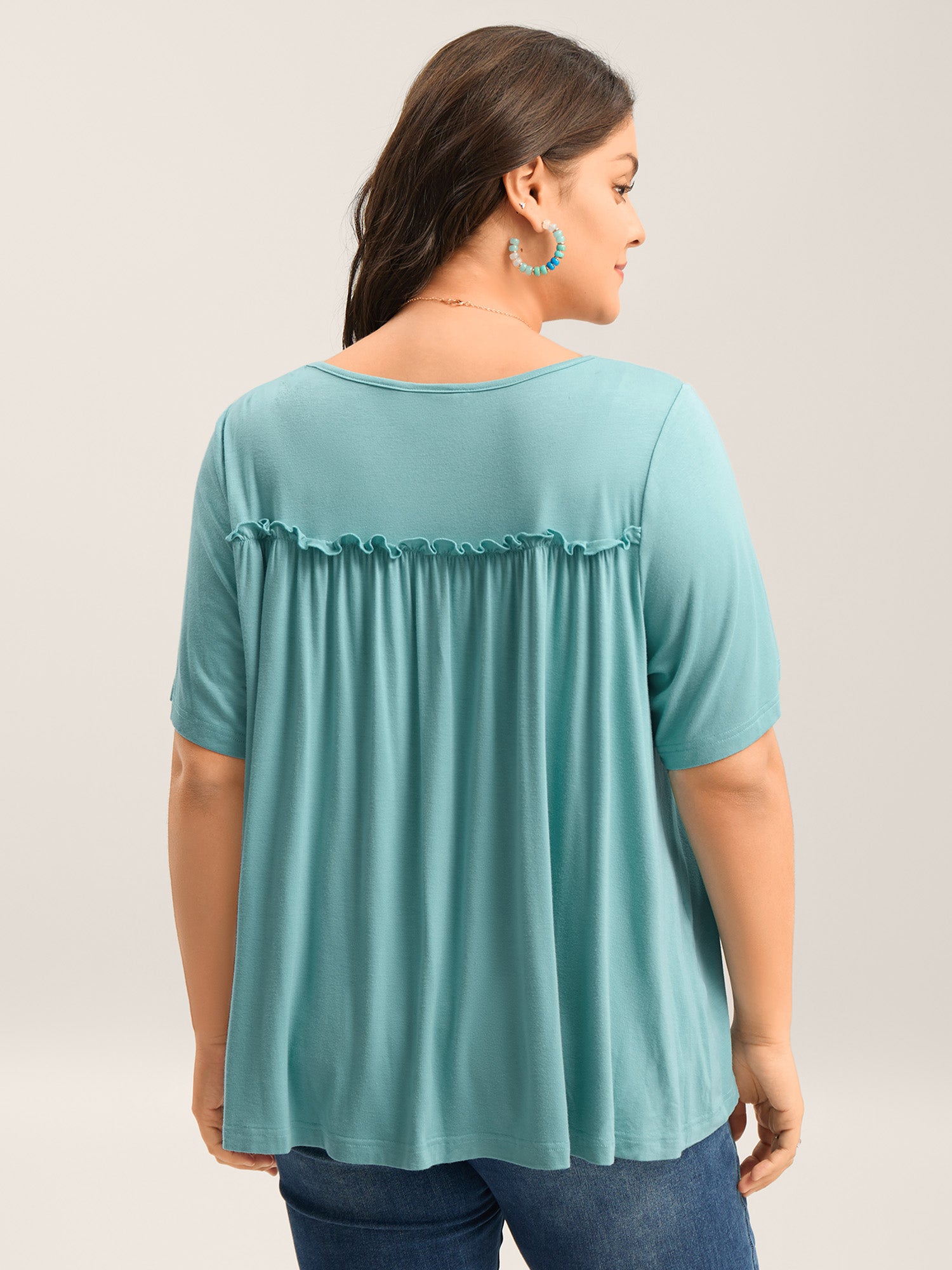 Supersoft Cotton Wood Ear Edge Top