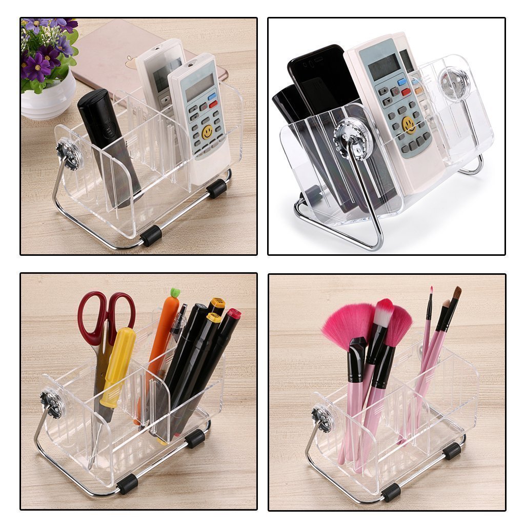 Multipurpose Acrylic Remote Control Holder Stand Organizer For Home & Office