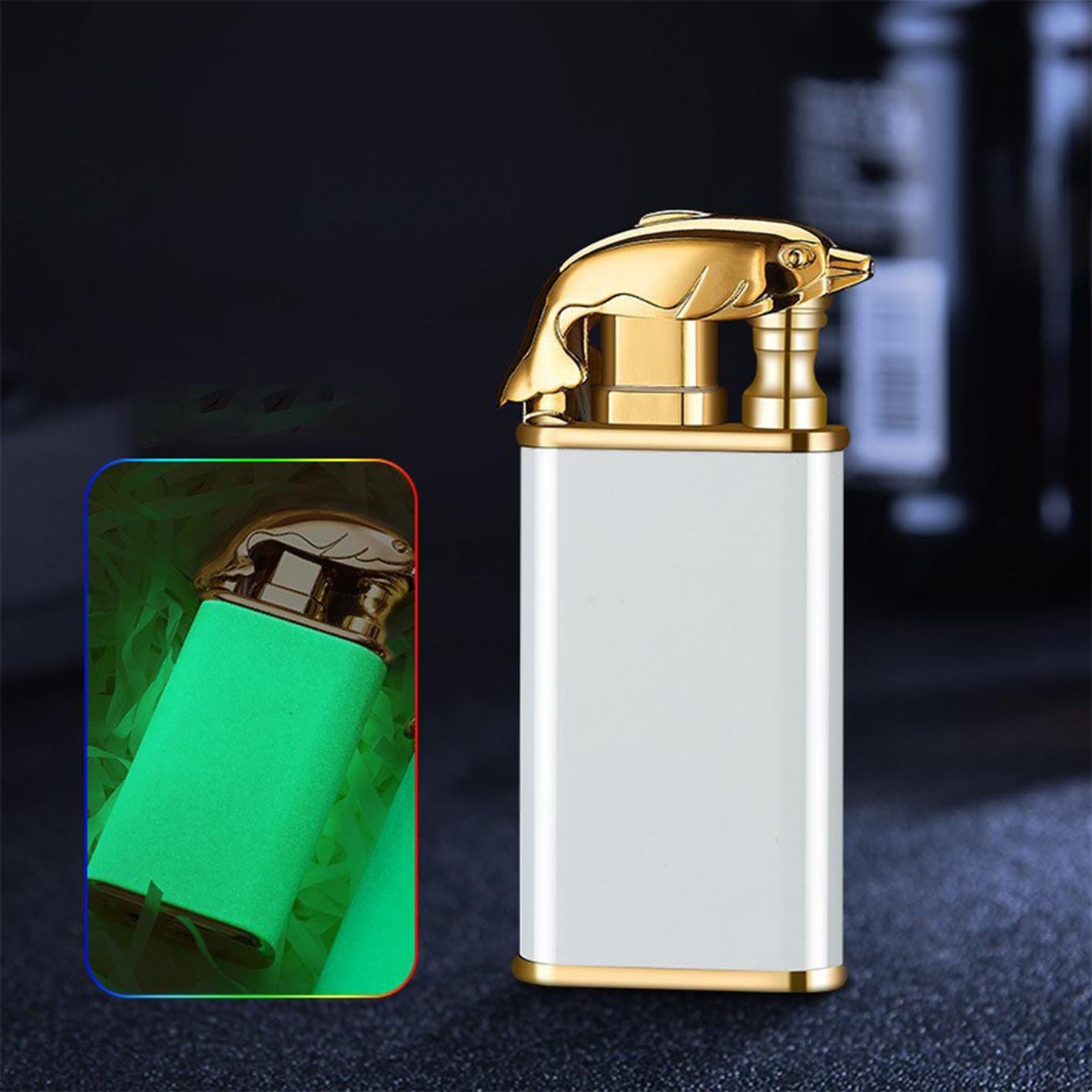 🔥  49% OFF🔥Double fire switch direct punch metal lighter