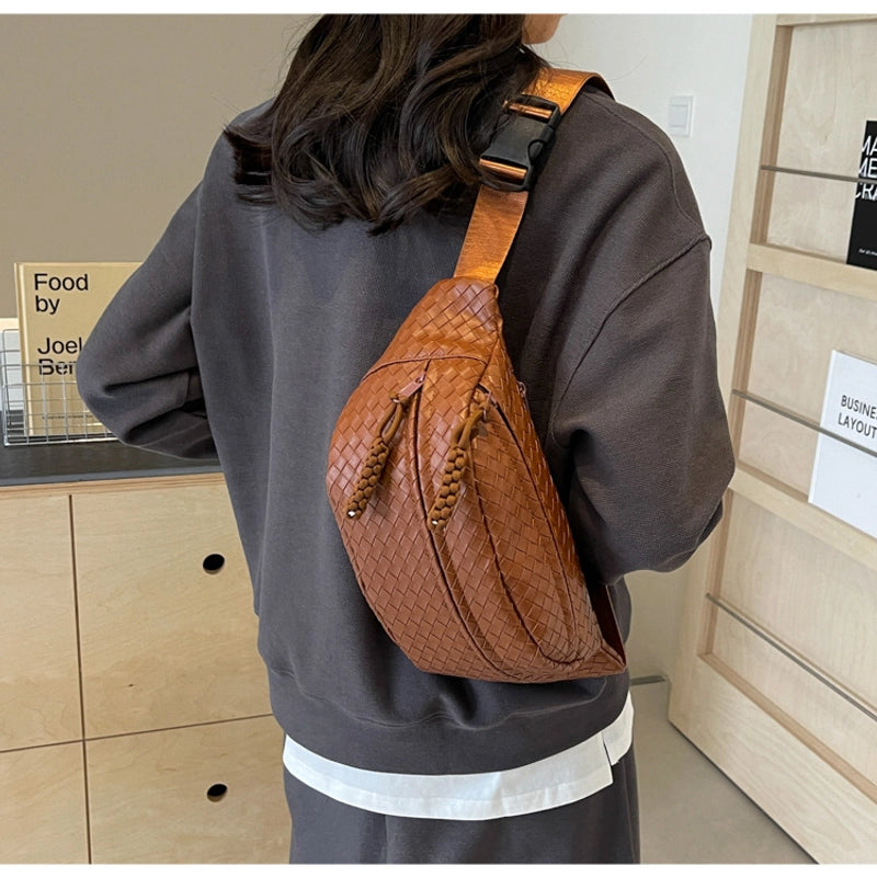 Women's Streetwear Solid Color Pu Leather Waist Bags