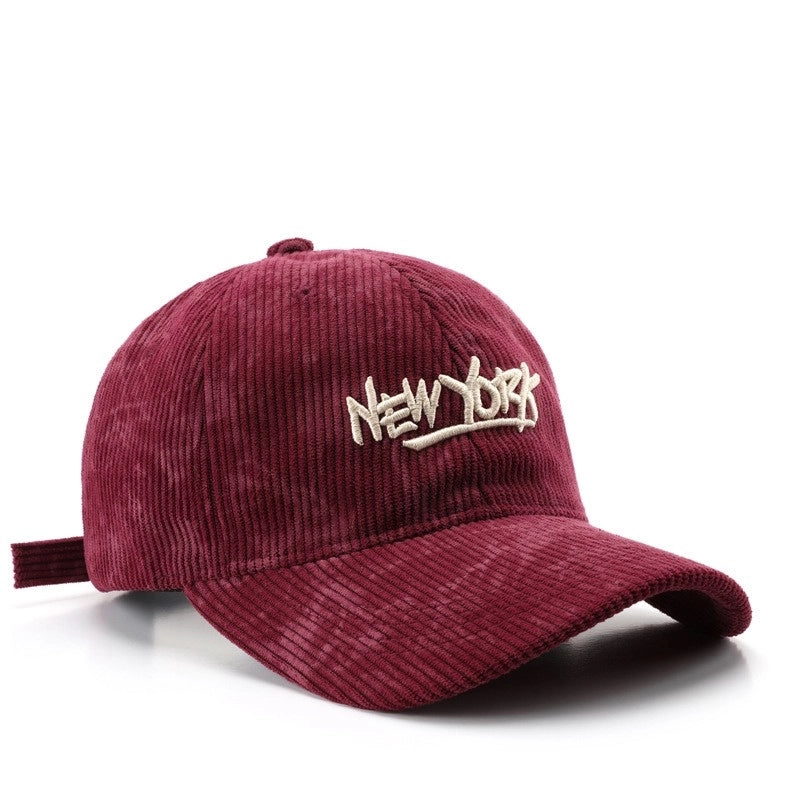 Unisex Vintage Style Minimalist Letter Embroidery Curved Eaves Baseball Cap
