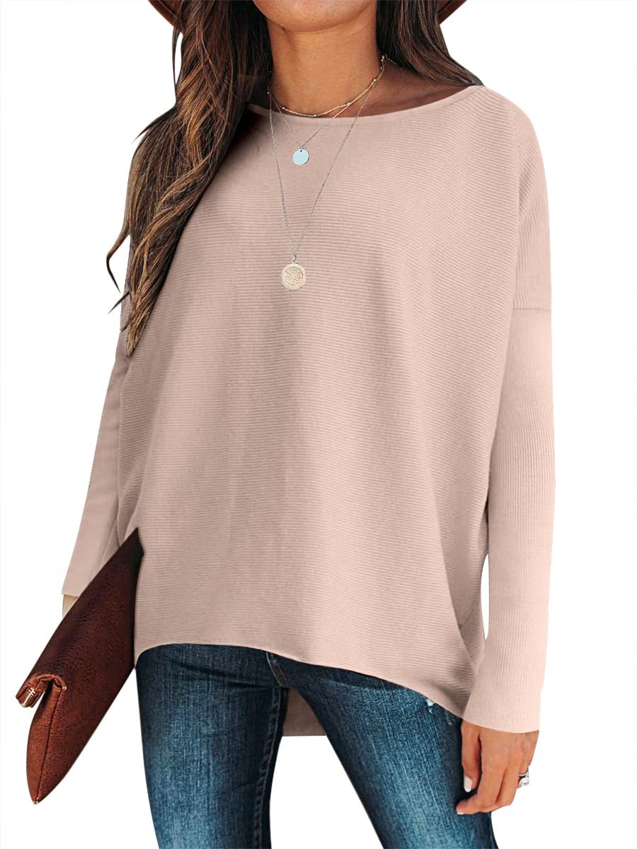 ✨Hot Sale 49% OFF⭐women's Irregular Oversized Dolman Sleeve Knitted Pullover (Free Shipping)