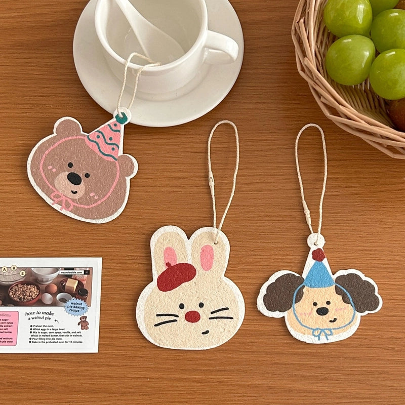 Chef Lele Cute Natural Wood Pulp Cotton Rag Wash Dishes And Wipe Wipe Artifact Decontamination Smear Cloth Kitchen Artifact
