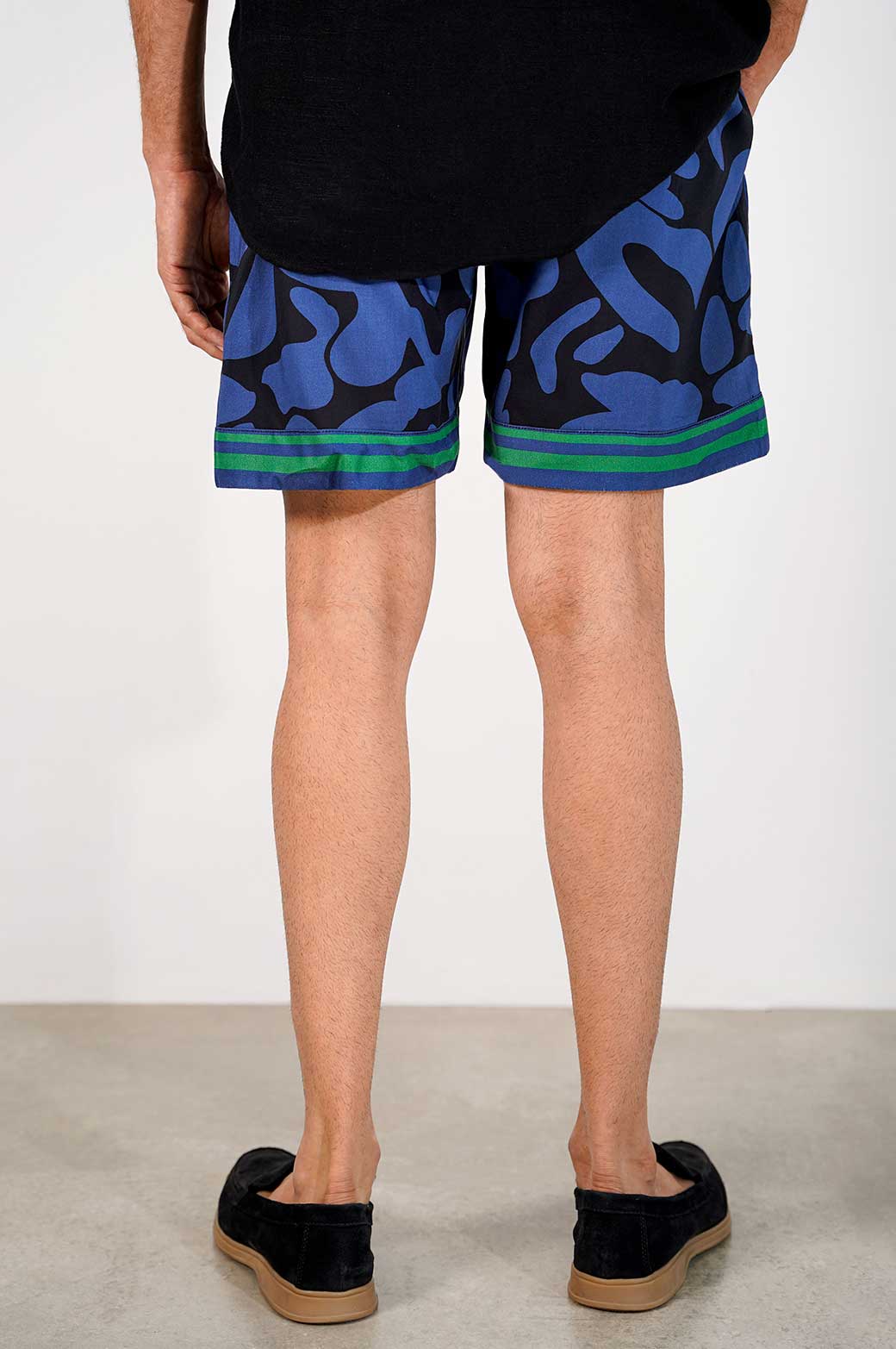 PRINTED DRAWSTRING SHORTS